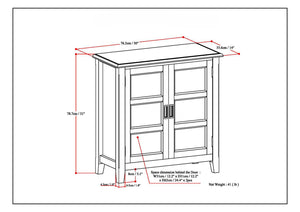 Burlington - Handcrafted Low Storage Cabinet