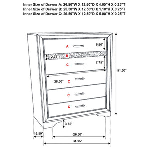 Annie - 5 Piece Bedroom Set