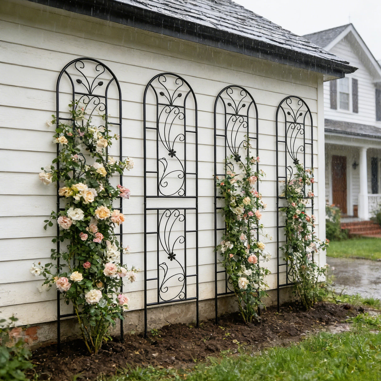 4 Pack Metal Garden Trellis
