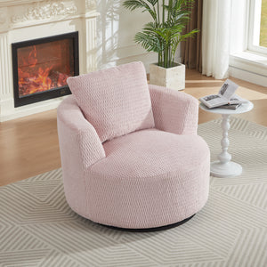 Compressible 360° Swivel Accent Chair