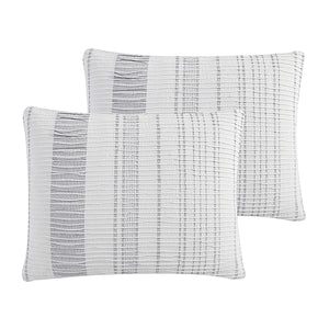 Sutton 6-Piece Ivory Textured Jacquard Comforter Ensemble