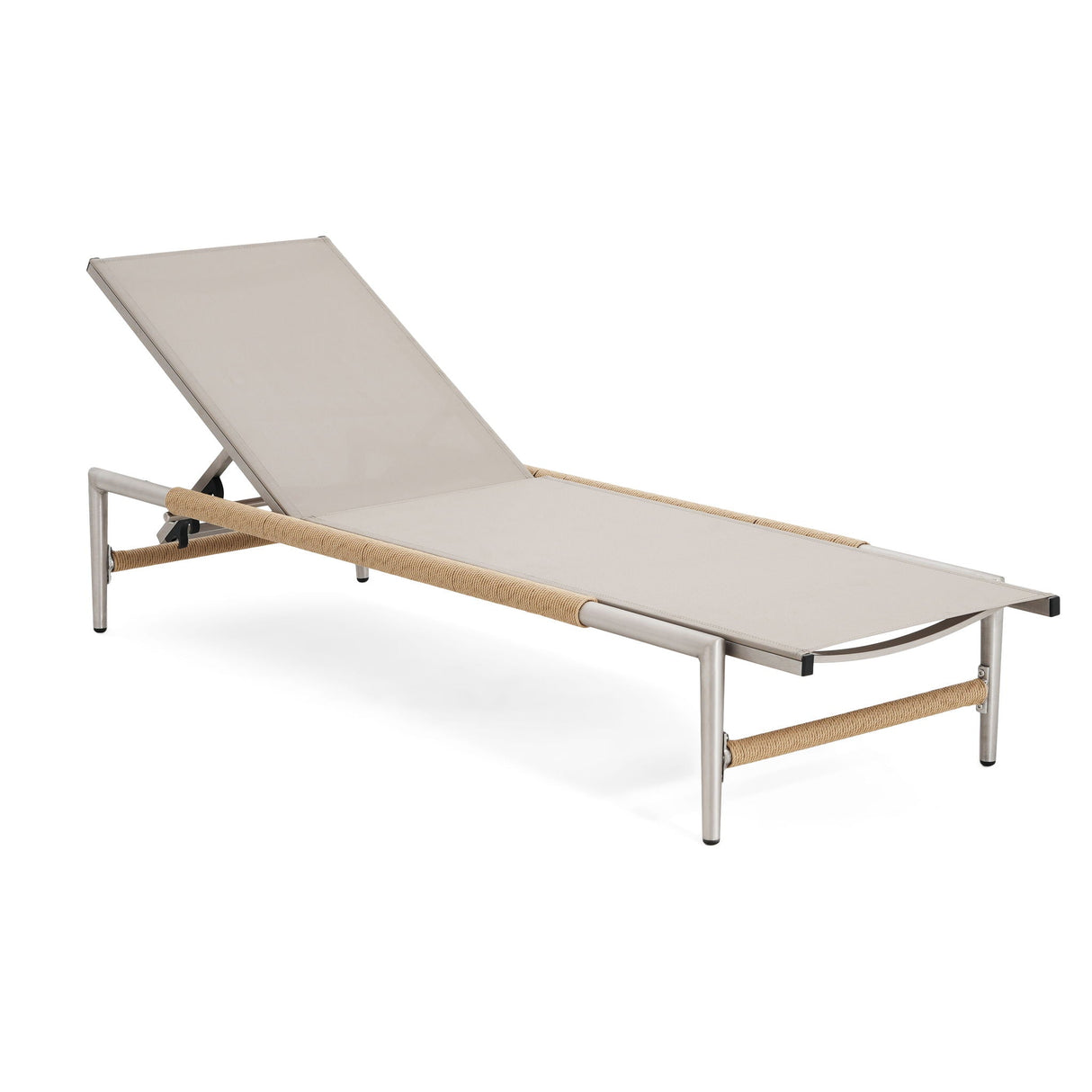 Hargrove Outdoor Aluminum Chaise Lounge with Mesh Seat