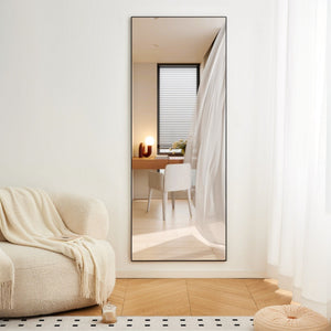 Modern Full Length Mirror With High Definition Shatter Proof Glass And Aluminum Alloy Frame