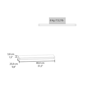 Ecco 31.5" Wide Floating Shelves Set of 2
