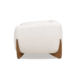 Sherpa Arm Chair with Removable Cushion - Black, White, Dark Green