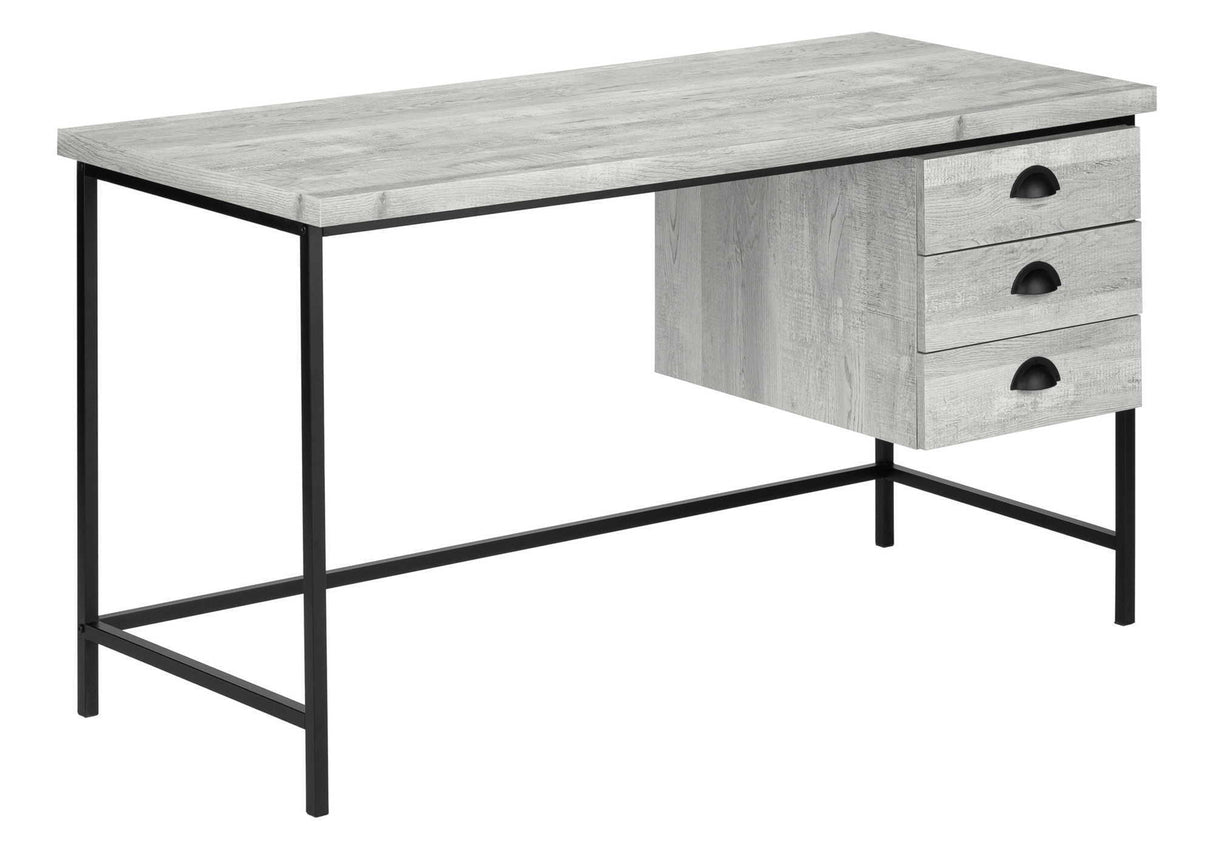 Computer Desk For Home Office, Laptop, 3 Storage Drawers, Contemporary & Modern