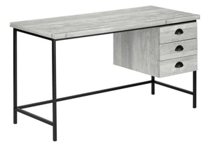 Computer Desk For Home Office, Laptop, 3 Storage Drawers, Contemporary & Modern
