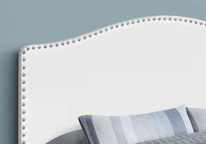 Queen Size Upholstered Bed Headboard - White, Transitional