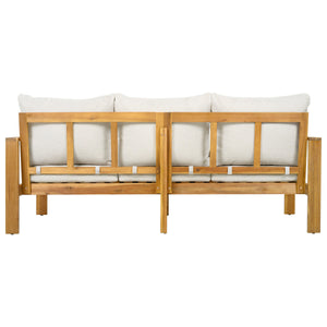 Outdoor 4pcs Acacia Sectional Patio Sofa Set