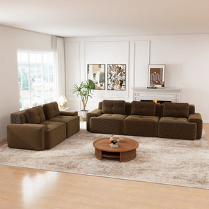 Modular Deep-Seat Sofa Set