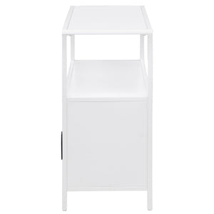 Kenneth - 2 Door Radio Weave Accent Cabinet - White