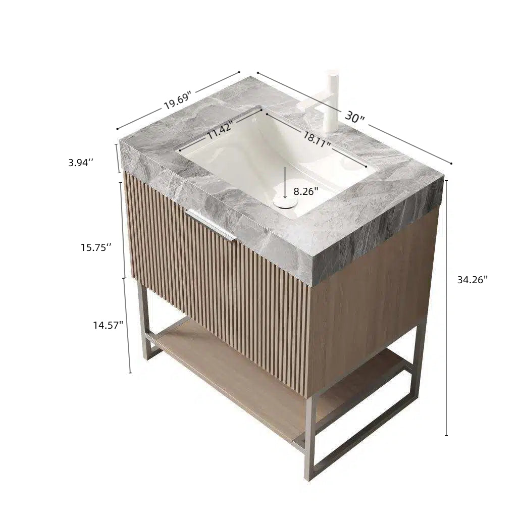 Yolan 30" Bathroom Vanity & Sink