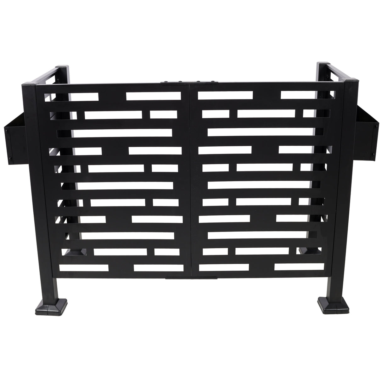 4x2 Ft Metal Air Conditioner Fence with Planter Boxes