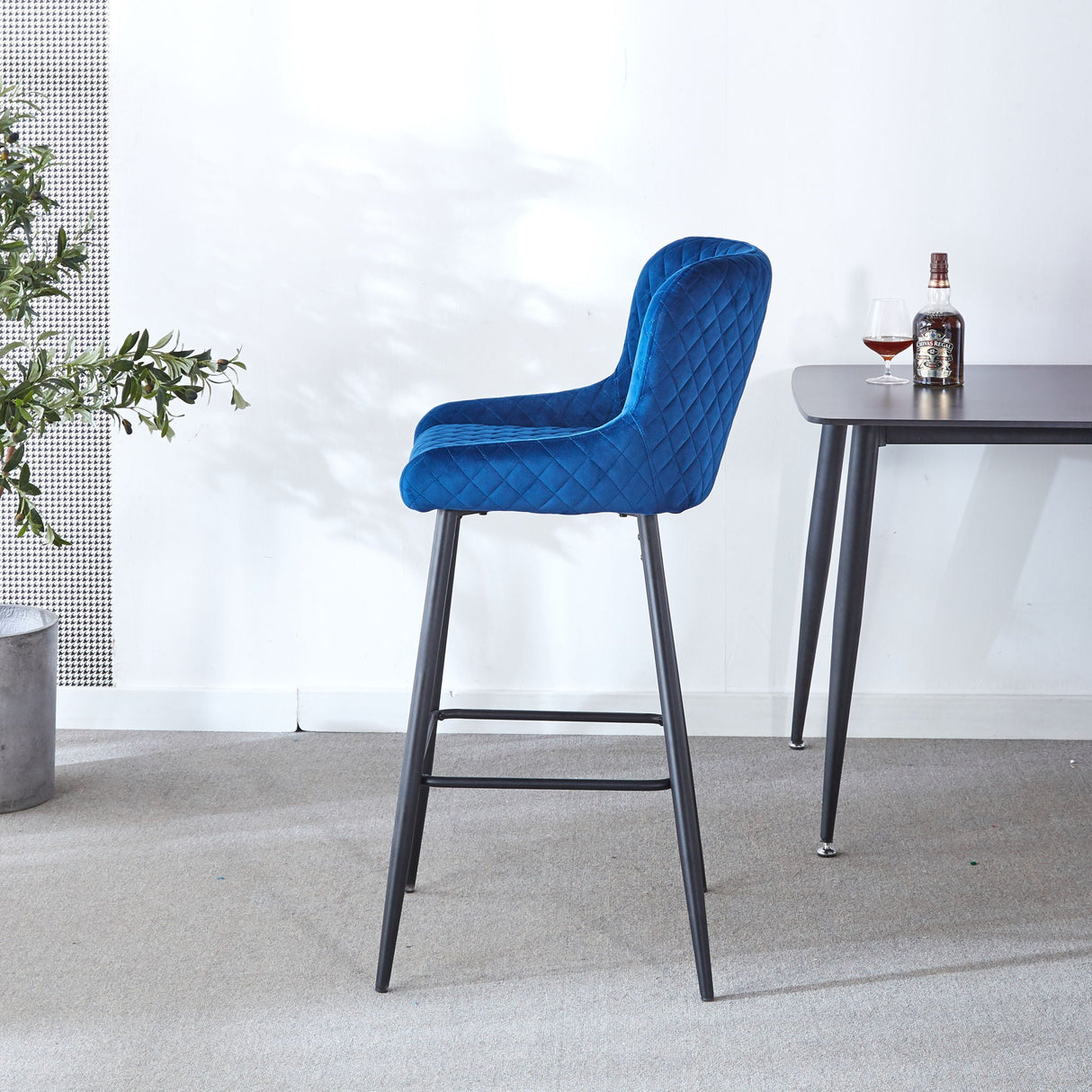Ergonomic Counter Height Bar Stool (Set of 2)