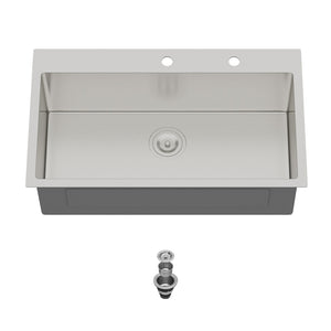 33 Inch Topmount Sink - Stainless Steel Kitchen Sink