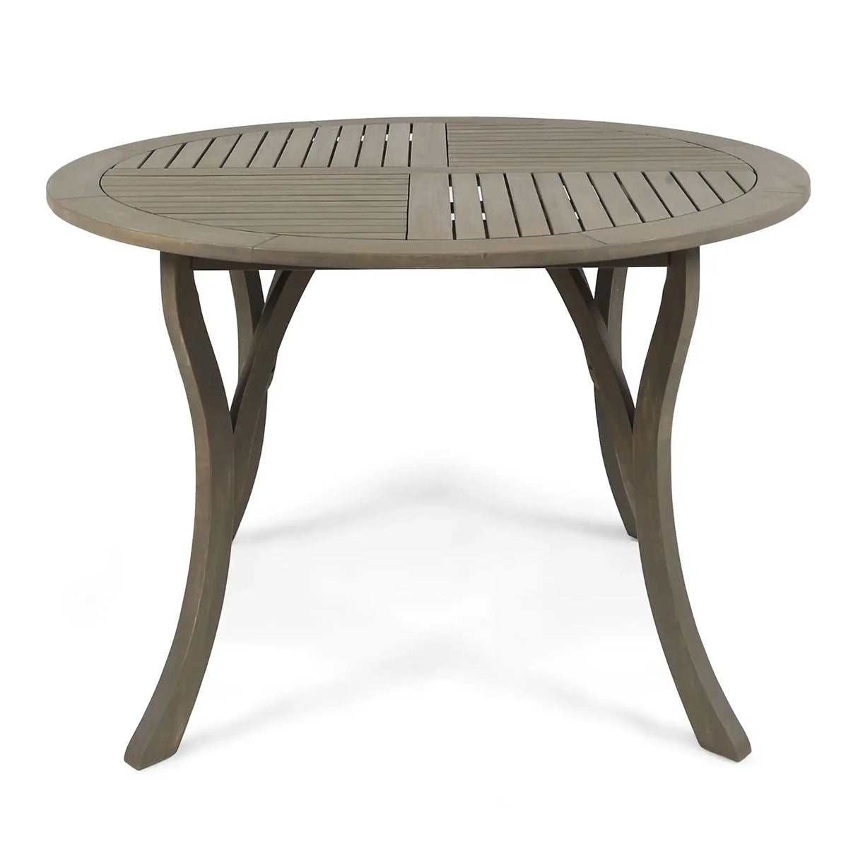 Hermosa Outdoor Acacia Wood Table Circular Design