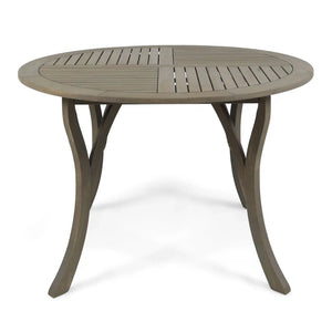 Hermosa Outdoor Acacia Wood Table Circular Design