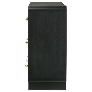 Cavelle 6-drawer Dresser Cabinet Black