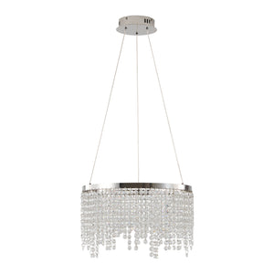16-Inch Luxury Crystal LED Chandelier
