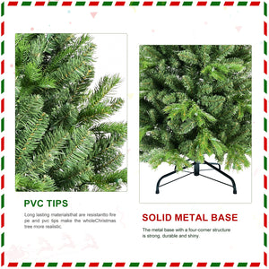 7.5FT Christmas Tree with 1599 PE+PVC Tips