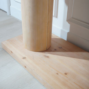Double Cylinder Base Console Table For Living Room - Multi