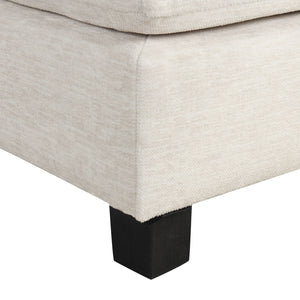 Contemporary U - Shaped Sectional Sofa With Movable Storage Ottoman