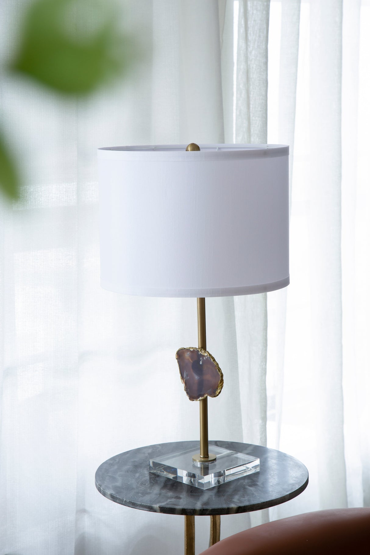 D14x25.2" Acrylic Table Lamp