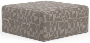 Zeke - Cocktail Ottoman - Cloud