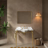VICI 36" Bathroom Console Sink, Undermount Ceramic Vanity Basin