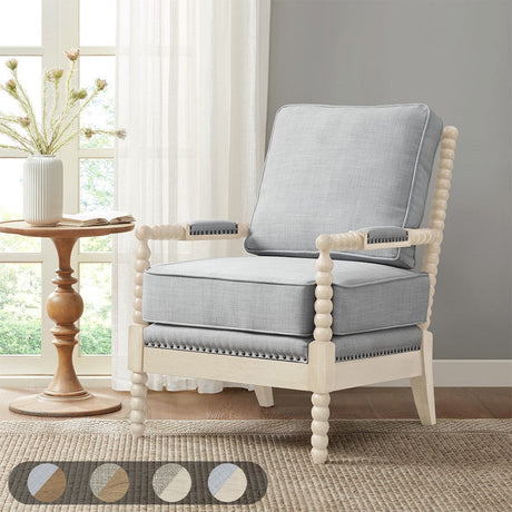 Automata Arm Chair with Open-Back Spindle and Turned Design