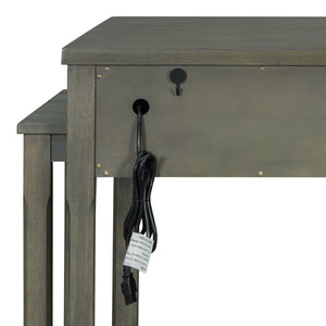 TREXM Extendable Kitchen Island with Storage