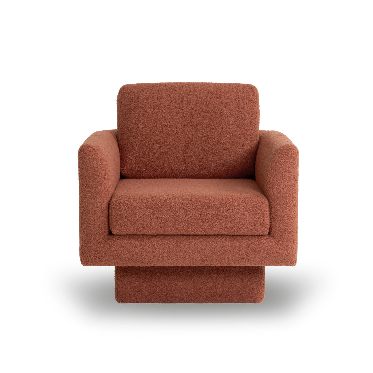 Hartswell Teddy Sherpa Modern Swivel Accent Chair