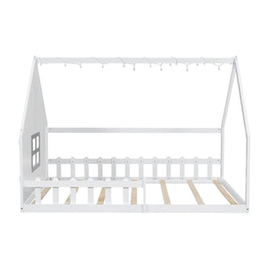 House Bed With Window And Fence