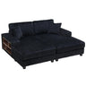 Convertible Sectional Sofa, Sleeper Oversized Living Room Lounge