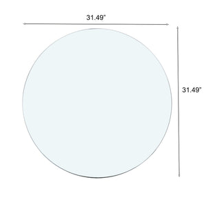 Round Tempered Glass Table Top