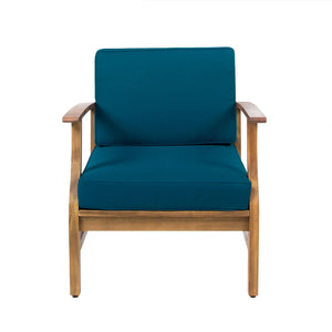 Perla Contemporary Club Chair with Water Resistant Cushions