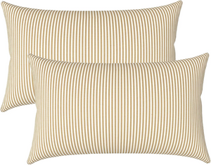 2 Pack Outdoor Lumbar Pillow Covers