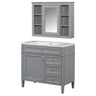 Bathroom Vanity With Top Sink, Storage Cabinet With Mirror