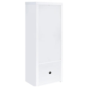 Lance - 3 Piece TV Entertainment Center With Shelves - Gloss White