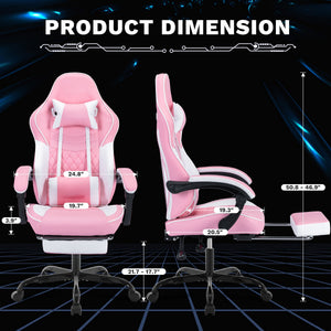 Ergonomic Video Gamer Chair with Massage Lumbar Support