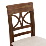 Charlie Walnut Farmhouse Counter Height 6-Piece Dining Set