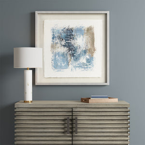 Ashlar Serenity™ — Hand-Painted Abstract Framed Glass Wall Art