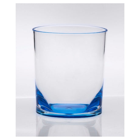 Unbreakable Blue Acrylic Drinking Glasses – Set of 4 Crystal-Clear Tumblers