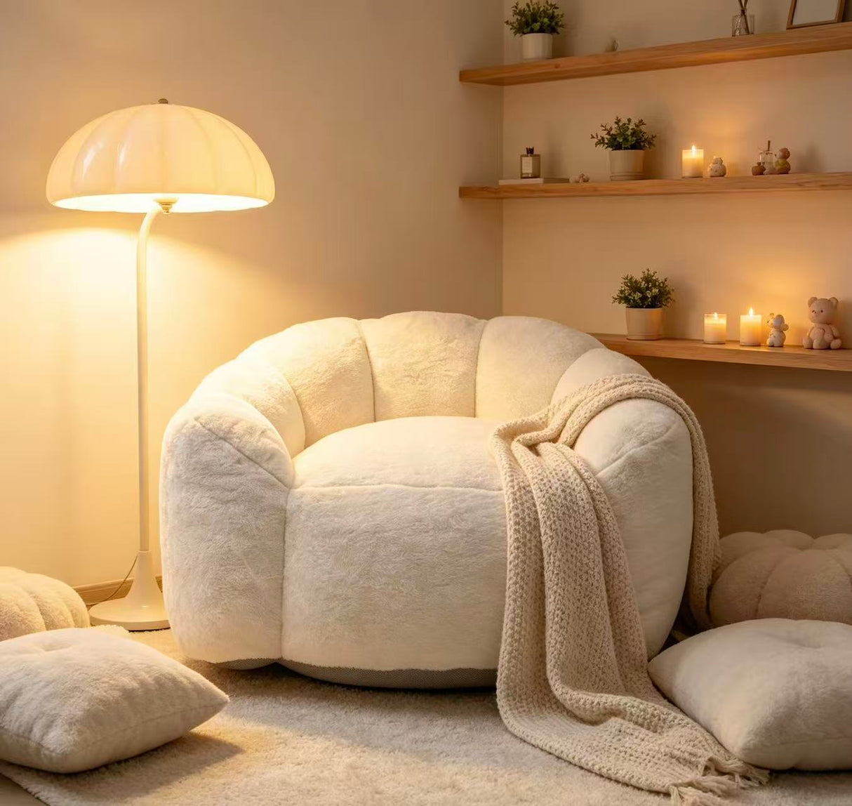 Large Single Petal Cloud Comfortable Lazy Sofa Chair