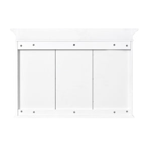 Medicine Cabinet With Mirror Door And Adjustable Shelves, Wall-Mounted Bathroom Storage Cabinet - White