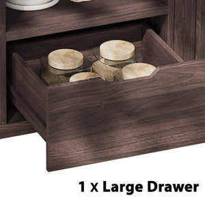 K&K 66.5' Outdoor Kitchen Island for Big Green Egg Grills