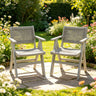 2 Piece HIPS All-Season Dining Chair Suitable For Garden Dinners & Versatile Outdoor Eating Spaces