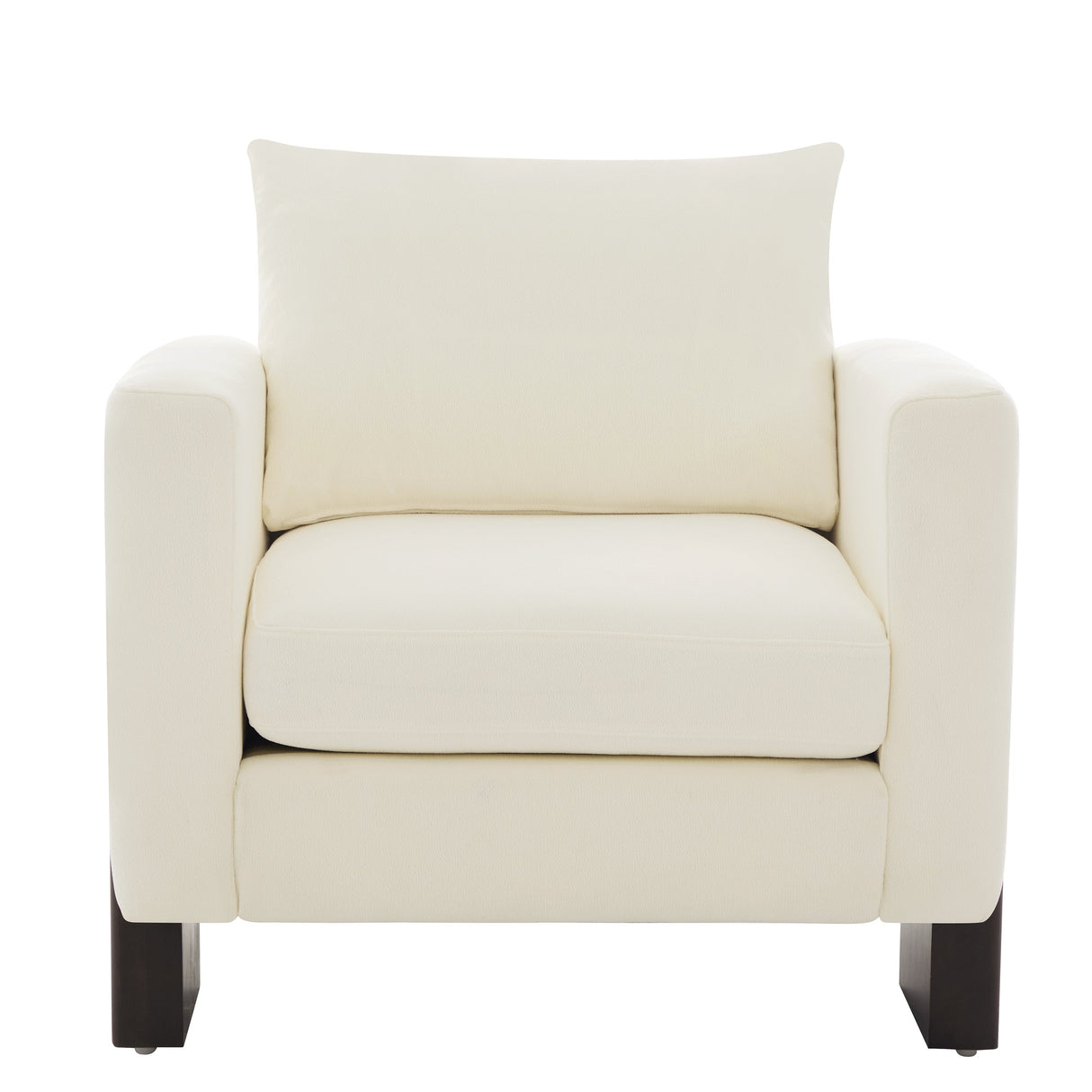 Modern Accent Chair Stylish Club Chair Armchair with Rubberwood Legs for Living Room, Bedroom, or Office