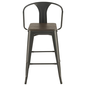 Staccato - 3 Piece Square Bar Table Set - Dark Brown