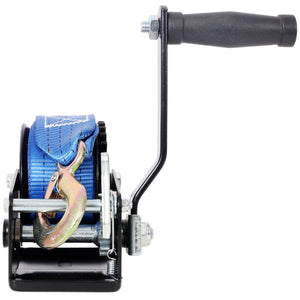 800LBS Hand Winch With 19.6FT Strap